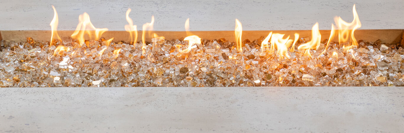 reflective fire glass